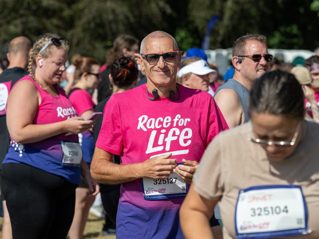 Runners taking part in the Race For Life at Abington Park in Northampton on Sunday, July, 12, 20026. Photo by David Jackson.