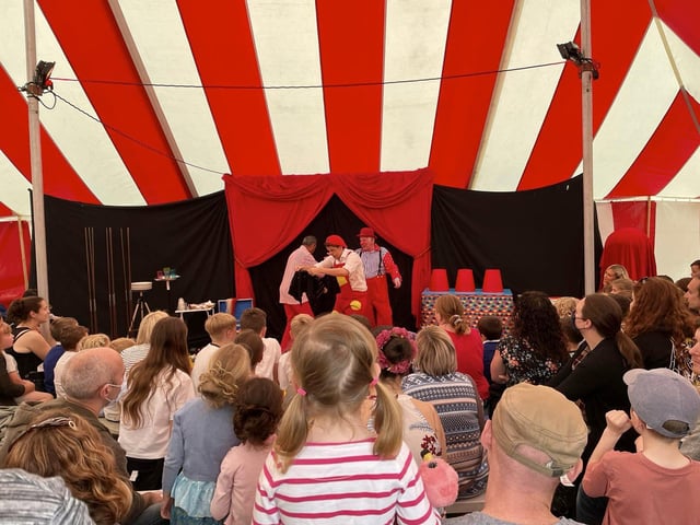 Children enjoyed the event that raised more than £3,600, which will be put towards a new outdoor classroom.