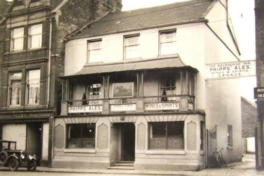 The Racehorse Inn first popped up in 1830 and was probably not much older. It had large stabling facilities and for decades a horse ‘breaking’ business was carried out there, maybe it was opened as a dual purpose building, ideal as a stop off for buyers going to market day, leaving a young horse and picking it up again the following week when market day came around again. One of the features of the Racehorse was its American Bowling Alley. It’s widely assumed that 10 pin bowling is a relatively modern phenomenon but that’s far from the truth. Nine pin Bowling was adapted from the outdoor game in Germany of all places and had been introduced to America long before independence, and in the early 1830’s was starting to catch on in England. I’ve come across about two dozen pubs and Inns in Northampton that had a bowling alley in the 19th Century. One of the side effects of them though was fighting. Being in a separate area to the bar, gambling was rife, alcohol and large wagers are rarely a good mix, it was also a favourite place for stolen goods to be traded, away from prying eyes. This combination partly led to the craze dying out before the century was out. The site, known as The Black Prince today, is still open and thriving.