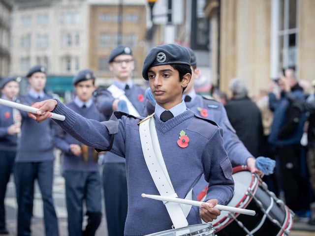 A parade and service took place in Northampton on Sunday November 9, as the town paid its respects to those who served, or continue to serve, the country.