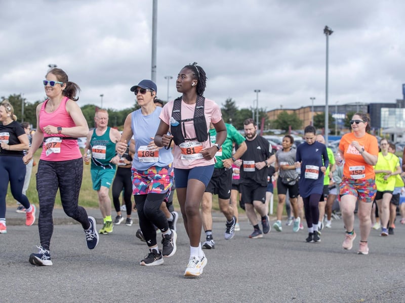 Hundreds of runners took part in the event on Sunday May 31, which started and ended at Sixfields Stadium.