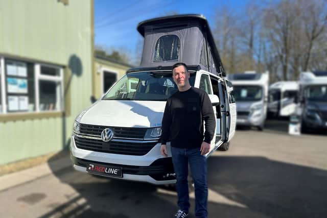Stuart Smith with his new campervan