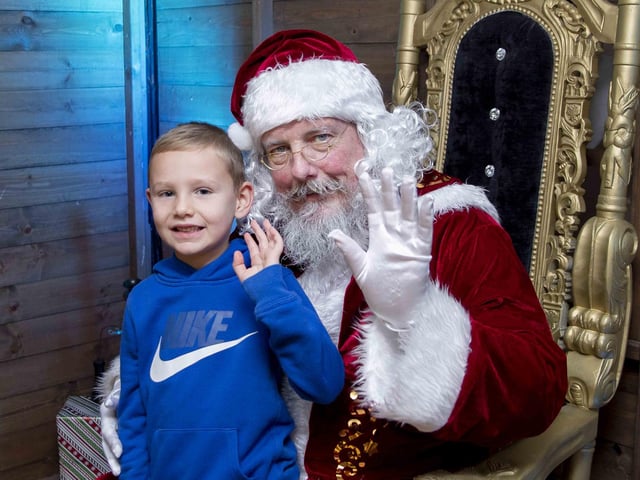 Panto stars, the town mayor, Santa and singer Billy Lockett joined the fun as Northampton switched on Christmas lights on Saturday (November 28).