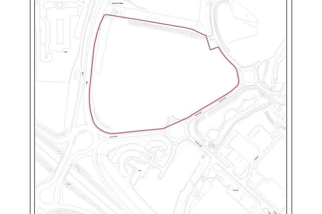 Within the red boundary is where IKEA was planning on opening its store in Grange Park