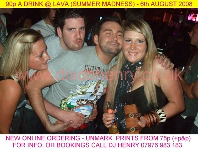 Nostalgic pictures from a 90p a drink night out at Lava in August 2008