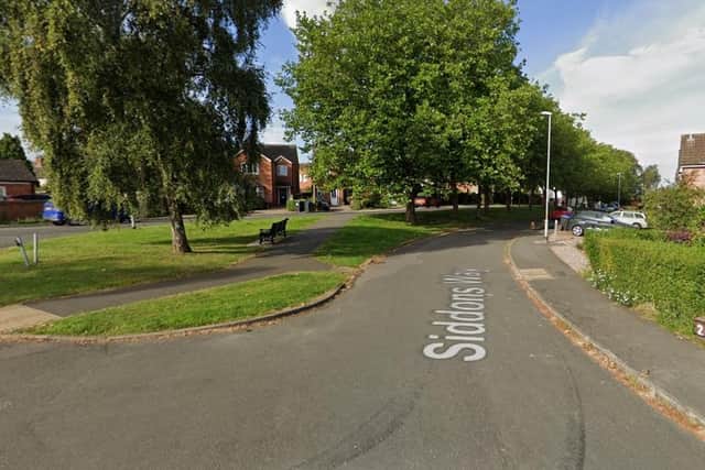 The incident happened in Siddons Way, Moulton.