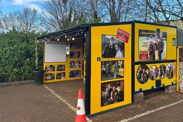 The van takes inspiration from popular show Only Fools and Horses and Jon-Paul's wife Hayley put together the unique design herself.
