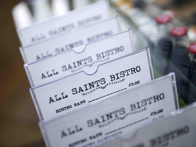 The All Saints Bistro situated at the All Saints Church in Northampton town centre. Photo taken on Tuesday, May 10 2022.