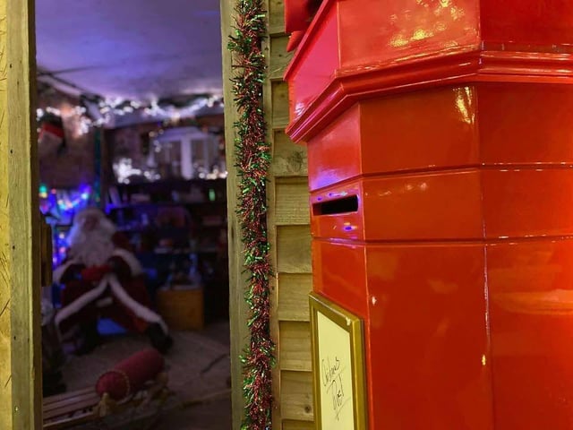 Santa waiting for the local community!