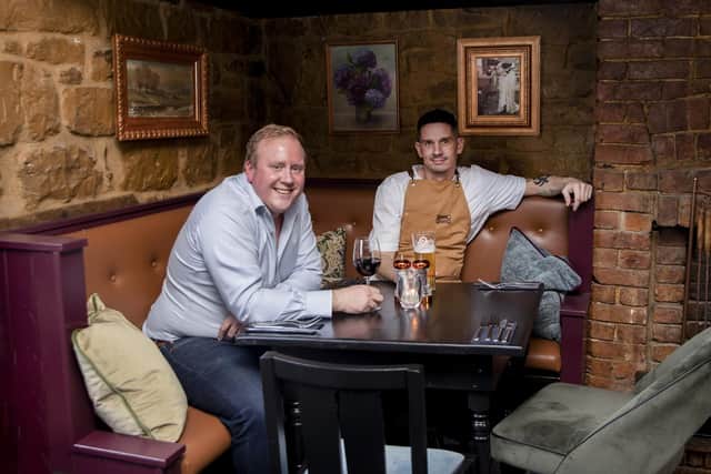 General manager, Matt Skidmore, and head chef Lee White.