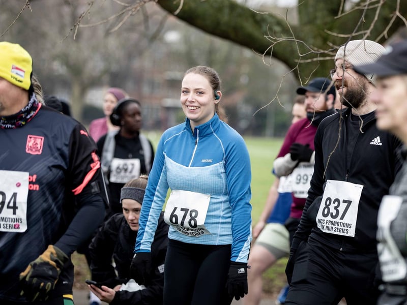 Runners braved the cold on Sunday January 12 to take on the charity race at The Racecourse.