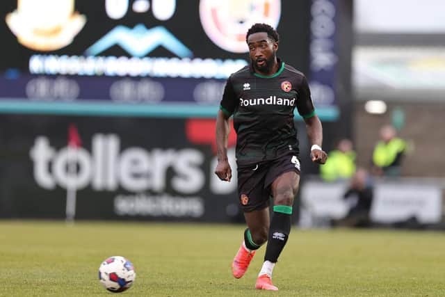 Manny Monthe in action for Walsall against the Cobblers last season. Picture: Pete Norton