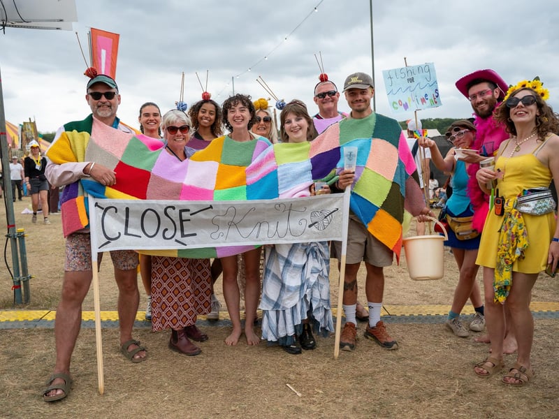 Festival goers taking part in the annual Shambala Carnival. This year’s theme was ‘Pun Intended'. Photo by David Jackson.