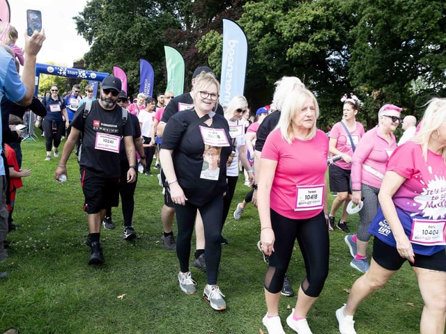 Abington Park turned pink on Sunday July 14 for the 3k and 5k Race for Life events.