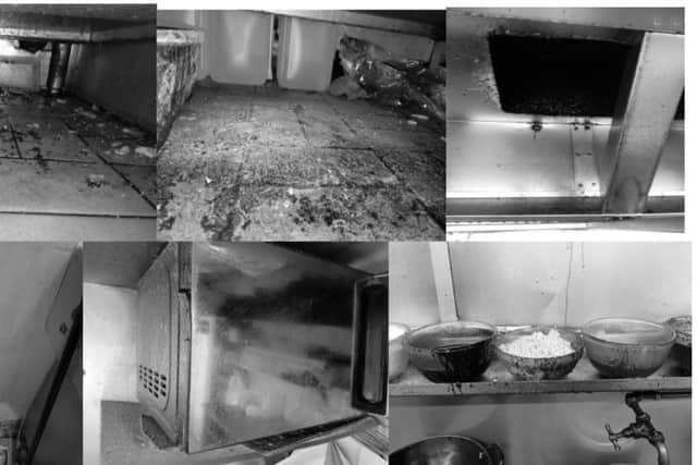 Pictures taken by inspectors at Old China.