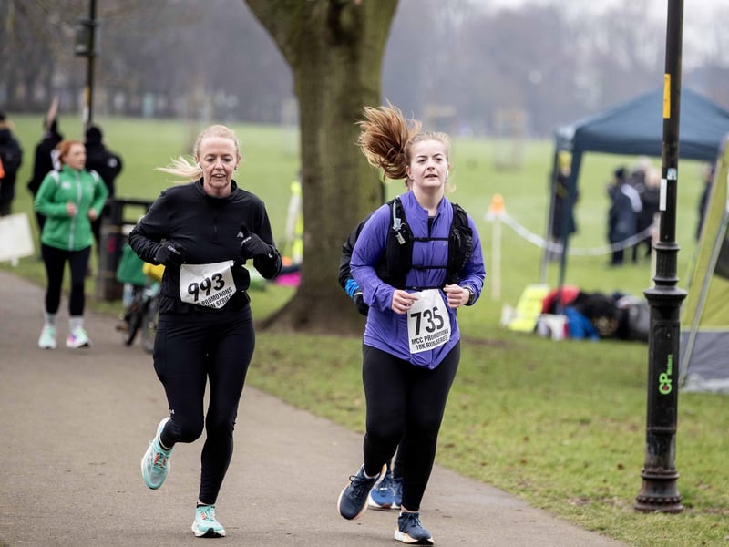 Runners braved the cold on Sunday January 12 to take on the charity race at The Racecourse.