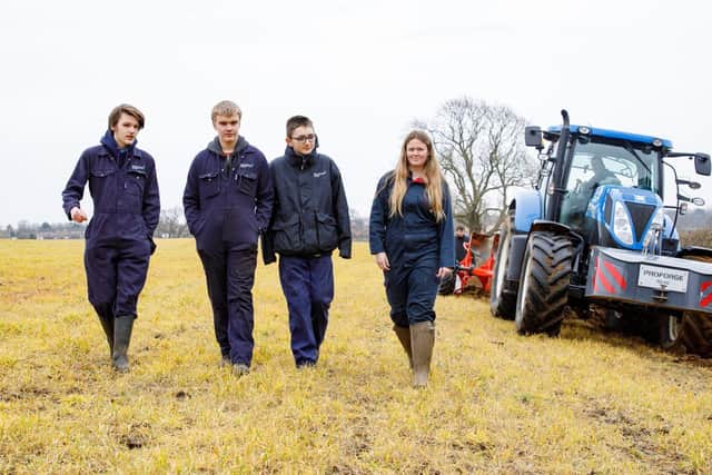 Moulton College agriculture students 