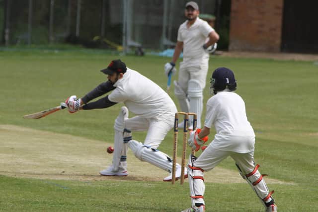 Action from Old IIIs against Great Oakley IIIs (Picture: Finbarr Carroll)