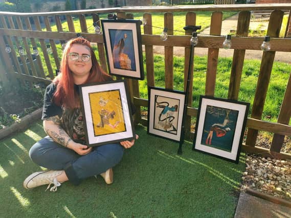 Georgia de la Bertauche-Bull will be selling prints and badges of her work