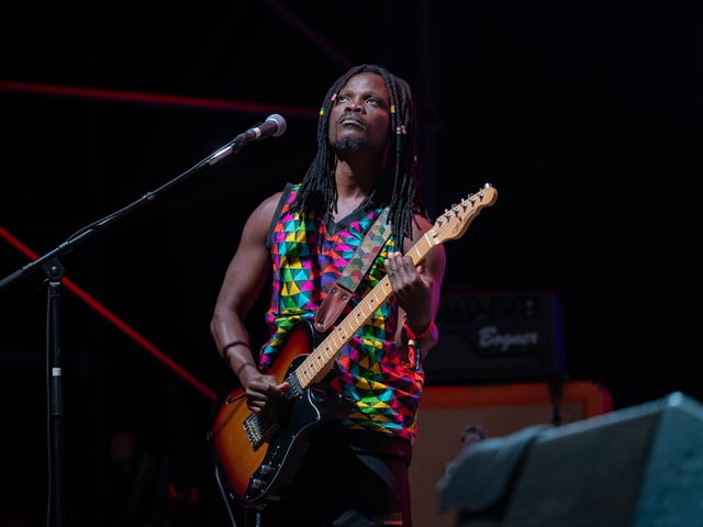 Benin International Musical on stage at the Shambala Festival on Sunday, August 24, 2025. Photo by David Jackson.