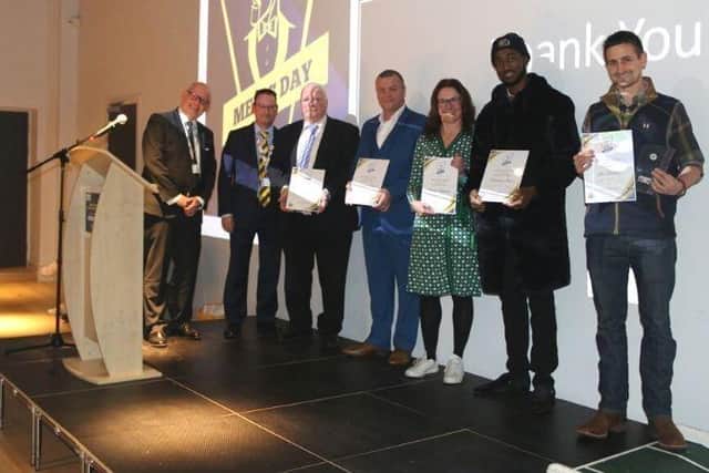Lee (pictured far right) said the award's ceremony was "humbling".