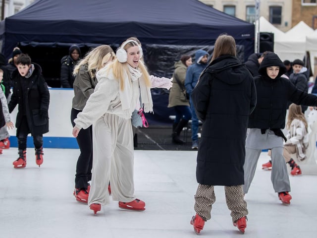 Families enjoyed ice skating, curling and more on Saturday January 18, 2025.