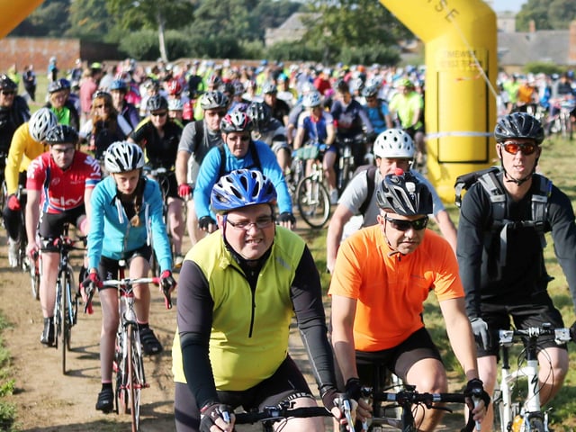2014 - Cycle for Cynthia event at Lamport Hall to raise money for Cynthia Spencer Hospice.