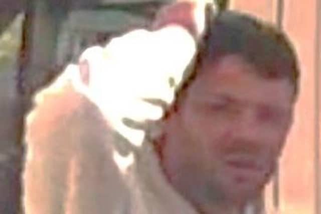 Police would like to speak to the man in the image.