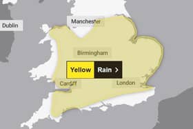 A warning for rain is in place across all of Northamptonshire.