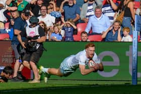 George Hendy scored twice for Saints at Ashton Gate (picture: Claire Jones/redhatphoto.co.uk)