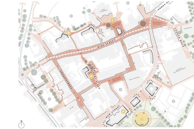 Proposed space for retail pictured.