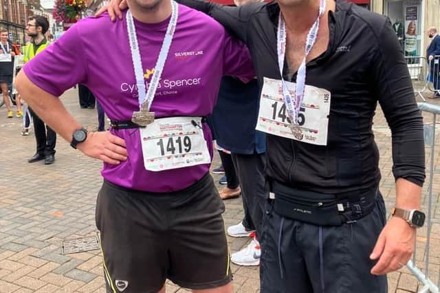 Tom Bailey (left) and Scott Norville (right) in The Amazing Northampton Run