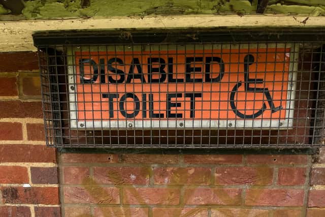 The disused disabled toilets