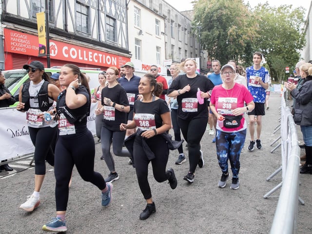 Hundreds of runners took part in the half marathon around the town on Sunday September 14.
