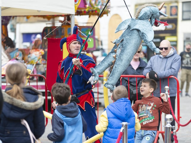 Northampton Town Council hosted a free St George's Day event on the Market Square on April 26, which included many family-friendly, fun activities.