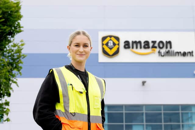 Paulina from the Amazon fulfilment centre in Daventry