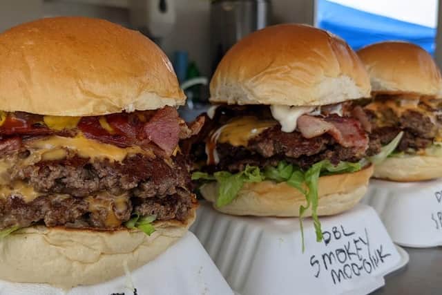 The business is located in Old Greens Norton Road in Towcester, as well as popping up at venues and events across the county, and specialises in handmade chuck steak burgers, premium breakfast rolls and baguettes.