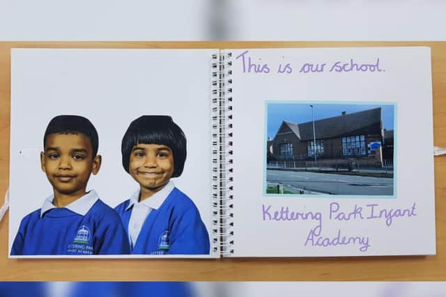 Kettering Park Infant Academy made a memorial album for Jeeva and Janvi