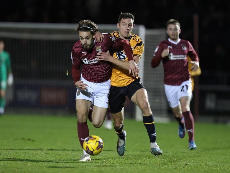 Gave Cobblers what they needed in the closing stages, winning free-kicks and dragging the team up the pitch. He was the catalyst for Digby's red card... 6.5