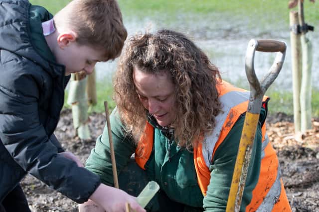 The East Hunsbury Planting Festival includes tree, seed and bulb planting in three of Hunsbury's green open spaces