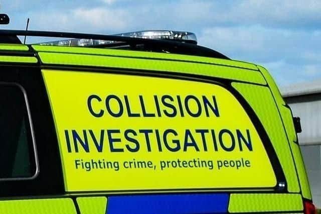 A woman in her 90s was taken to hospital after a serious collision in Northamptonshire.