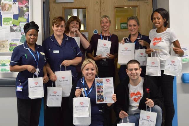 The donation from Amazon will directly fund the creation of gift packs for patients