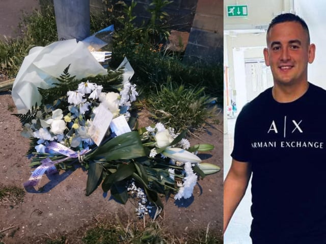 Several floral arrangements and notes were left at the scene in Semilong park after the fatal stabbing on Thursday July 18.