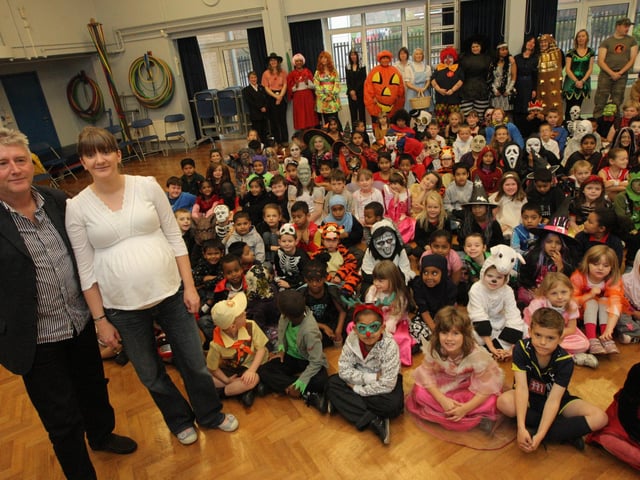 Northampton, Earl Spencer Primary School Streatfield Road, Spencer, Whole of Earl Spencer PS dressing up in fancy dress for Cynthia Spencer Hospice fund-raiser