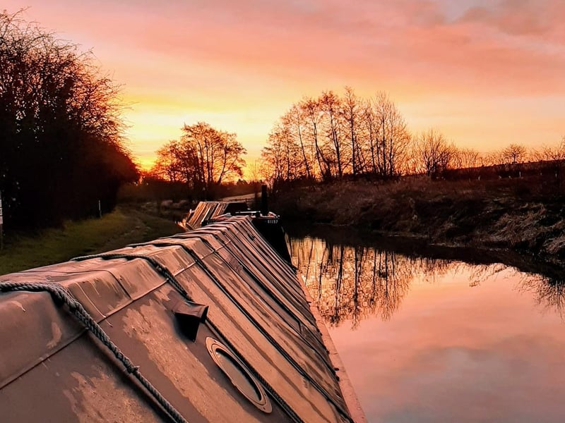 The sights were pictured while the husband and wife were travelling around England.
