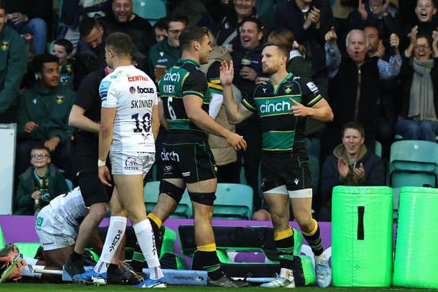 Rory Hutchinson scored for Saints during the second half (photo by David Rogers/Getty Images)