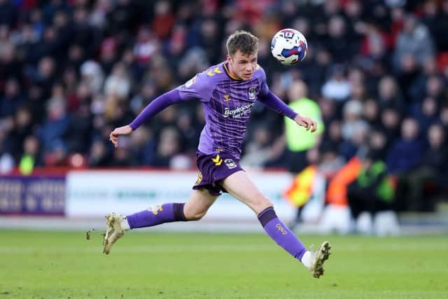 Jack Burroughs in action for Coventry in a Championship fixture against Sheffield United in 2022. (Photo by George Wood/Getty Images)