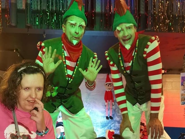 Our resident stilt walkers