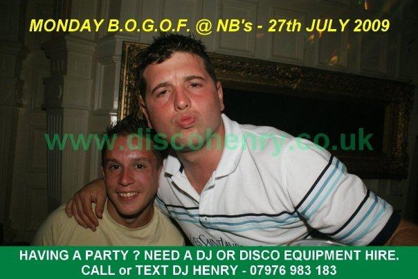 A BOGOF night out at Rev's and NB's in Bridge Street back in July 2009
