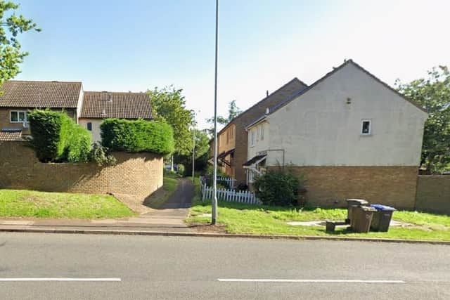The incident happened in an alleyway between Rectory Farm Road and Collyweston Road.